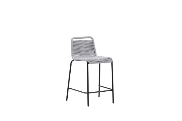 Imagine Vă rugăm să traduceți complet Lindos Barchair 2-pack Steel - Negru / Gri Deschis