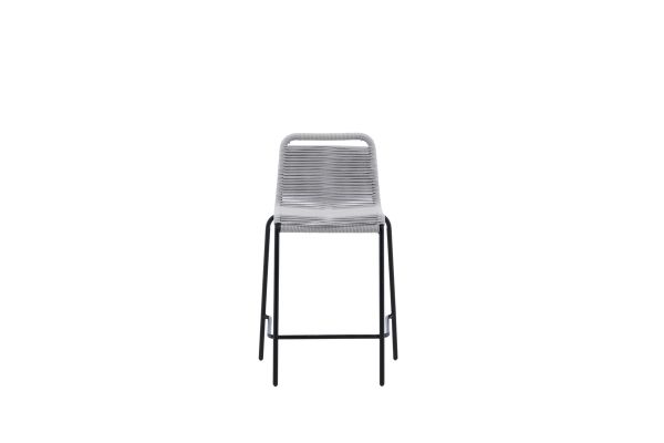 Imagine Vă rugăm să traduceți complet Lindos Barchair 2-pack Steel - Negru / Gri Deschis