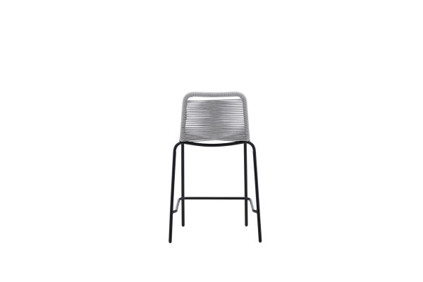 Imagine Vă rugăm să traduceți complet Lindos Barchair 2-pack Steel - Negru / Gri Deschis