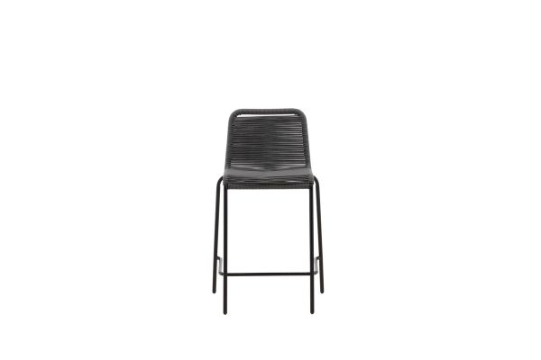 Imagine Vă rugăm să traduceți complet Lindos Barchair 2-pack Steel - Black / Dark Grey