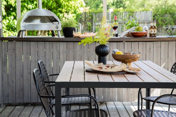 Imagine Vă rugăm să traduceți complet
Break Diningtable Alumnium - Negru / Natură Rectangular 90 * 150 *