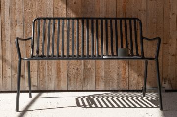 Imagine Peking Bench/sofa Aluminium - Black /