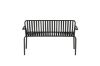 Imagine Peking Bench/sofa Aluminium - Black /