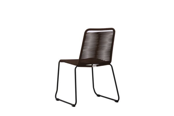 Imagine Lindos Diningchair 2-pack Aluminium - Negru /