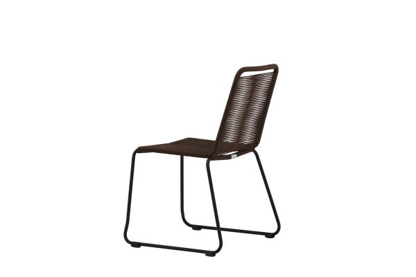 Imagine Lindos Diningchair 2-pack Aluminium - Negru /