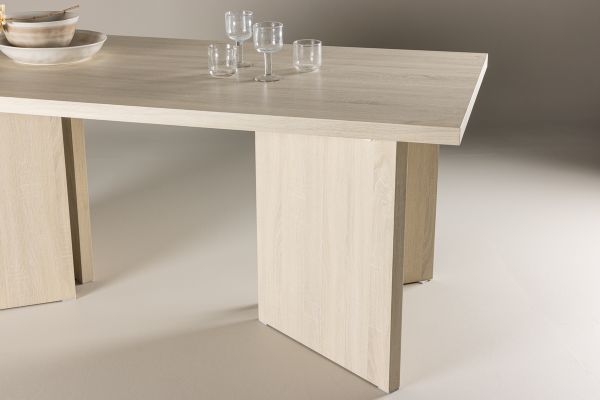 Imagine Masa de dining Bassholmen 90x180 cm - Alb-washed /