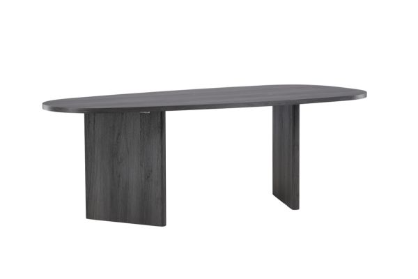 Masa dining ovala 220 cm negru Gronvik