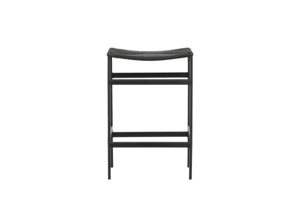 Imagine Polly Bar Chair 2-pack - Black / Black Rope