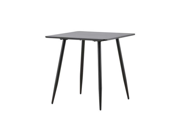 Imagine Masa de dining Polar de 75x75 cm - Negru / Negru