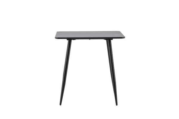 Imagine Masa de dining Polar de 75x75 cm - Negru / Negru