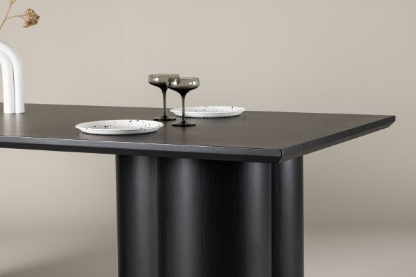 Masa de dining fixa 210 cm negru Olivia