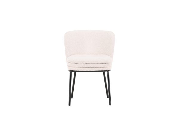 Imagine Agnes  Dining Chair 2-pack - Black  / White Boucle