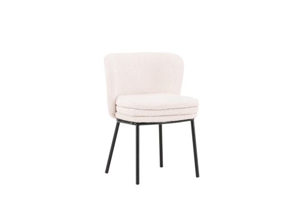 Imagine Agnes  Dining Chair 2-pack - Black  / White Boucle