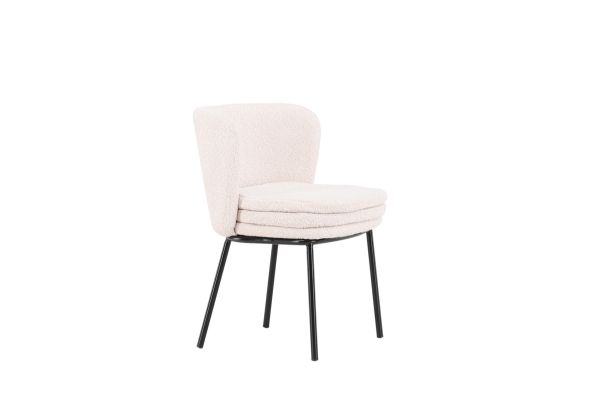 Imagine Agnes  Dining Chair 2-pack - Black  / White Boucle