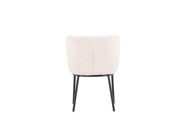 Imagine Agnes  Dining Chair 2-pack - Black  / White Boucle