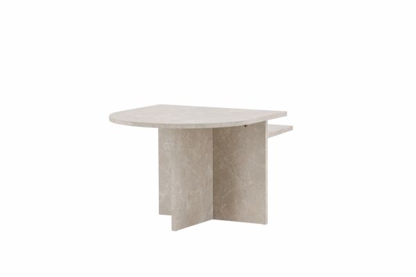 Imagine Sala Sofa Table 60x60 cm, 40x40 cm - Marblelook /