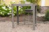 Imagine Masa de bar Alo Bartable Steel - Grey Wicker Rectangular 60.5