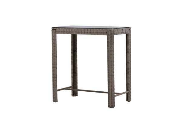 Imagine Masa de bar Alo Bartable Steel - Grey Wicker Rectangular 60.5