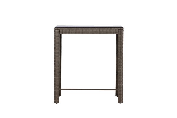 Imagine Masa de bar Alo Bartable Steel - Grey Wicker Rectangular 60.5