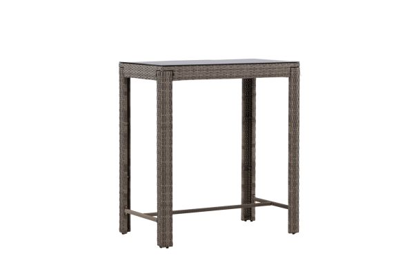 Imagine Masa de bar Alo Bartable Steel - Grey Wicker Rectangular 60.5