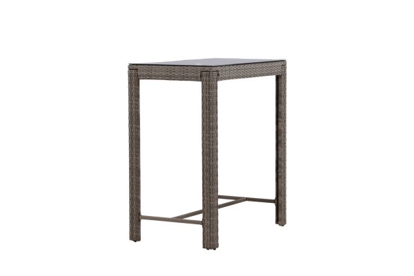 Imagine Masa de bar Alo Bartable Steel - Grey Wicker Rectangular 60.5