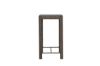 Imagine Masa de bar Alo Bartable Steel - Grey Wicker Rectangular 60.5