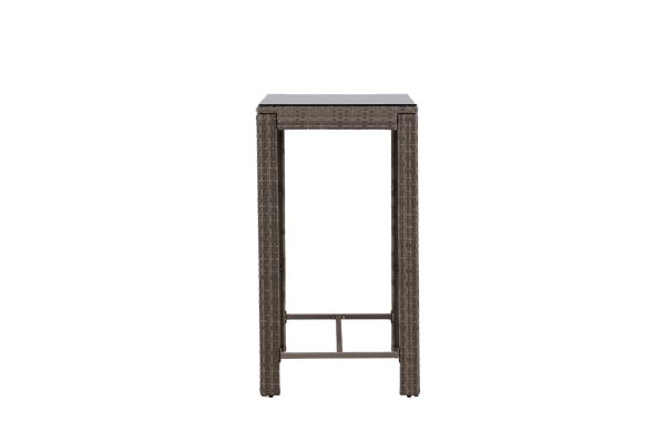 Imagine Masa de bar Alo Bartable Steel - Grey Wicker Rectangular 60.5