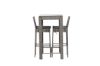 Imagine Masa de bar Alo Bartable Steel - Grey Wicker Rectangular 60.5