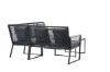 Imagine Setul de mobilier Dallas Lounge - negru / gri din poliester