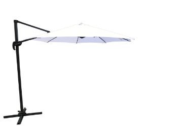 Imagine Leeds Umbrella 3m - Negru/Alb