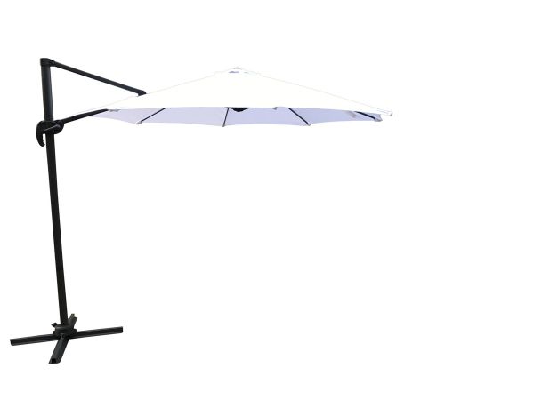 Imagine Leeds Umbrella 3m - Negru/Alb