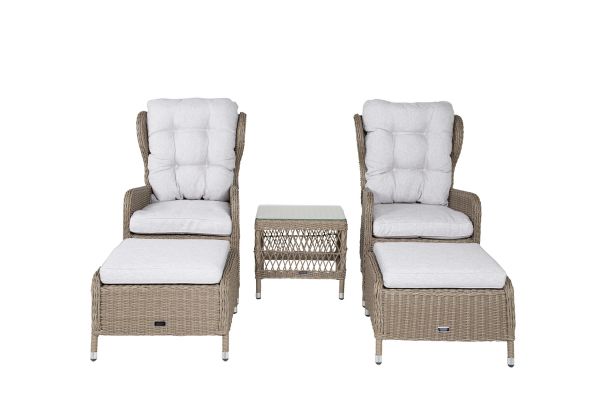 Imagine Washington Folding Lounge set - Nature/Nature