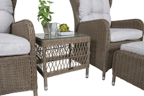 Imagine Washington Folding Lounge set - Nature/Nature