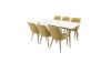 Imagine Masa de dining Polar - Design Ek-Look / Alb - 180*90*H75 + Scaun de dining Plaza - Mustar_6