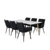 Imagine Masa de Dining Polar - Ek-Look / Alb- 180*90*H75 + Scaun pentru dining - Stejar/Negru_6