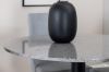 Imagine Razzia Dining Table 106cm -Grey Terazzo / Black +Leone Dining Chair - Black Legs / Light Grey Corduroy _4