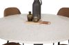 Imagine Razzia Dining Table 106cm - White Terazzo / Black+Polar Matstol - Svart / Brun