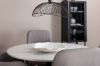 Imagine Razzia Dining Table 106cm -White Terazzo / Black +Comfort Chair Polar grey - Black Legs _4