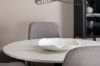 Imagine Razzia Dining Table 106cm -White Terazzo / Black +Comfort Chair Polar grey - Black Legs _4