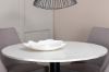 Imagine Razzia Dining Table 106cm -White Terazzo / Black +Leone 2.0 Polar Grey - BLACK Legs _4