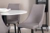 Imagine Razzia Dining Table 106cm -White Terazzo / Black +Leone 2.0 Polar Grey - BLACK Legs _4