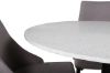 Imagine Razzia Dining Table 106cm -White Terazzo / Black +Leone 2.0 Polar Grey - BLACK Legs _4