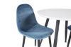 Imagine Plaza RoundDining Table ø60 XXS - White / Black+Polar dining Chair XXS - Blue V