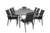 Imagine Tabel de dining Levels 160/240*90 - Alu Negru / Gri Aintwood + Scaun de brate Parma (sta