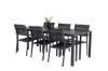 Imagine Masa de dining Break - 205*90 - Alu negru / Aintwood negru + Scaun cu brate Copacabana (s