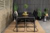 Imagine Masa de dining Break - 205*90 - Alu negru / Aintwood negru + Scaun Bois - Negru A