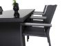 Imagine Masa de dining Padova 200*100 - Negru + Scaun Parma (empilabil) - Aluminiu negru / B