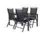 Imagine Masa de dining Break - 150*90 Aluminiu Negru / Lemn Aintwood Negru + Scaun Albany 5:poz - Negru