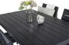 Imagine Masa de dining Break - 150*90 Alu negru / Blak Aintwood + Scaun Levels (stivuibil)