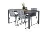 Imagine Masa de dining Break - 150*90 Alu negru / Aintwood negru + Scaun de dining Lindos - Bl